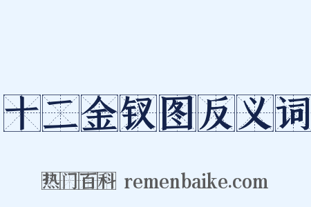 十二金钗图反义词是什么意思的图片